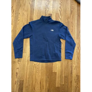 man’s the North face half zip collared shirt./Jacket pull over. Navy blue color